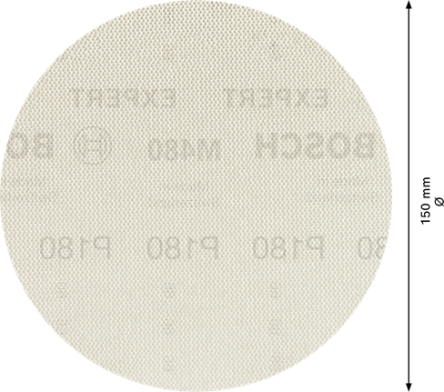 <!-- language missing --> Bosch M480 砂磨網 150 毫米圓盤,粒度 180。